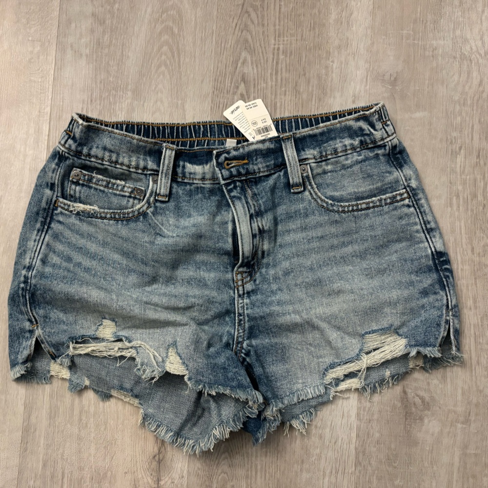 Aerie Denim Stretch-waist Jean Shorts S
